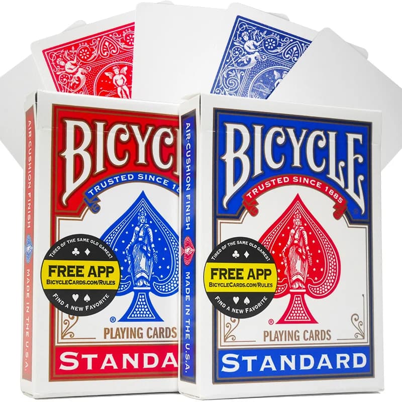 Bicycle Rider Back Rosso/Blu Back Biglietti da gioco con faccia vuota Gaff Deck Carte magiche Oggetti di scena speciali Trucchi magici da vicino per il mago