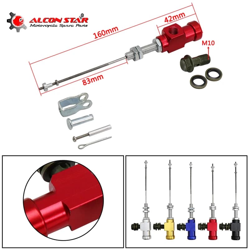 Alconstar-muslimum alluminio moto frizione idraulica pompa freno asta per Pit Dirt Bike Motocross ATV Quad
