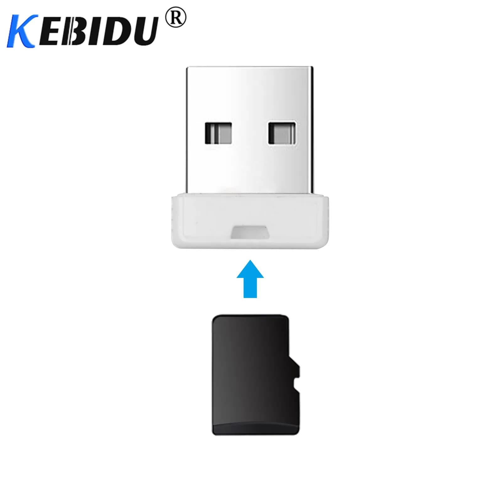 Kebidumei Mini lettore di schede Super Speed USB 2.0 Mini SD/SDXC adattatore per lettore di schede TF lettore di schede di alta qualità per Computer