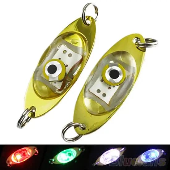 Esche da pesca a LED Goccia profonda Forma di occhio subacqueo Pesca Calamari Esca per pesci Lampada lampeggiante Lampada per esca per pesci a 4 colori