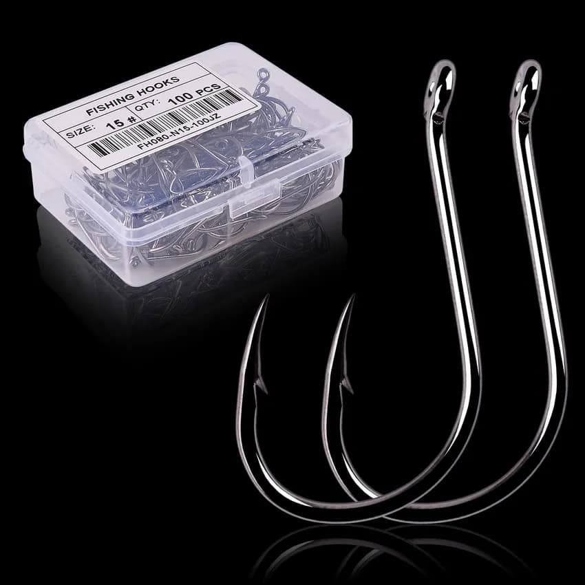 I love high carbon fishing from 100 pieces / 40 pieces / box 2 # -22 # ISEAMA With Eye Carpa Fish Cat Anzol Offset Japan Face Fishing hooks