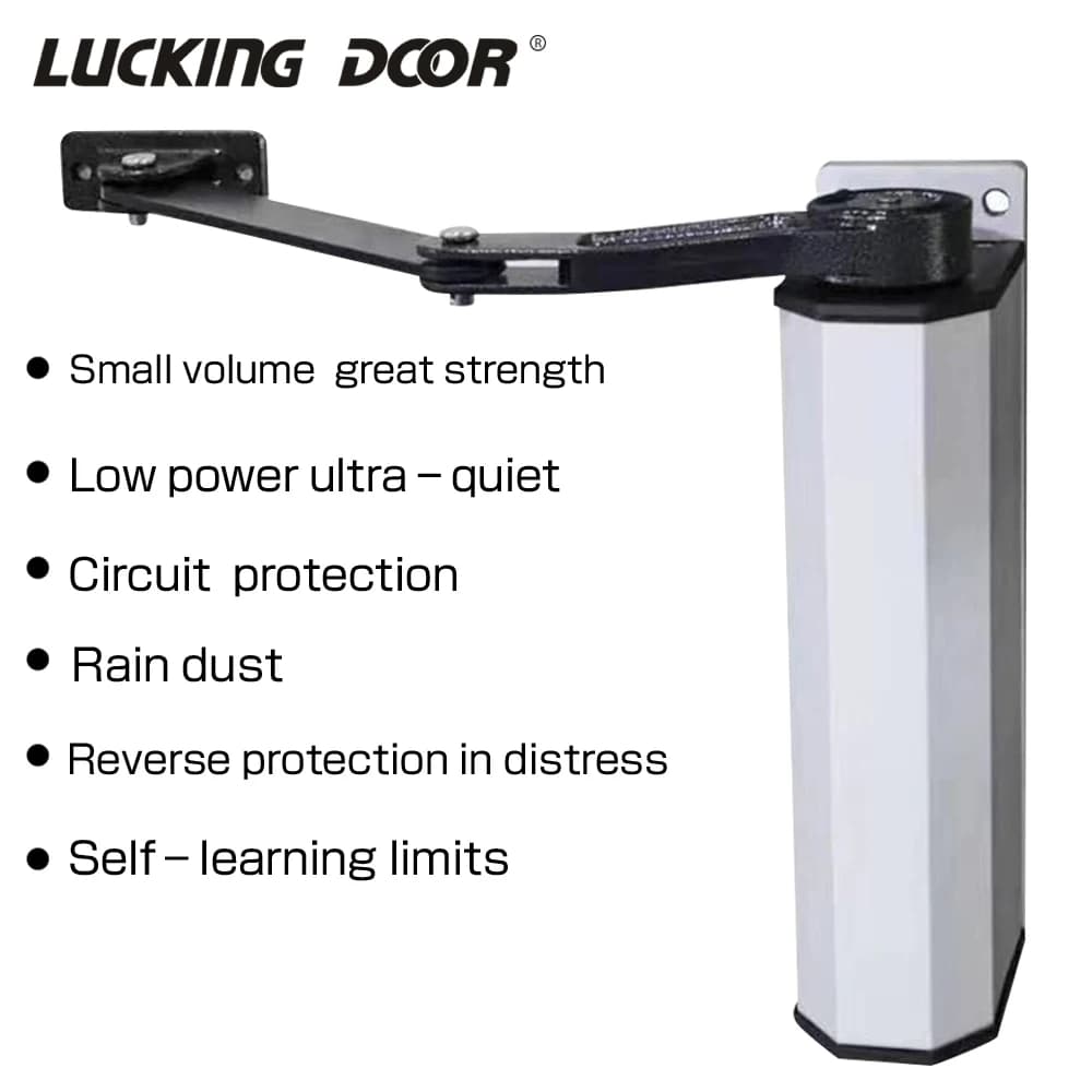 Apriporta automatico per porta piatta da 90 gradi Apricancello automatico elettrico montato lateralmente impermeabile Controllo comunitario AC100-240V