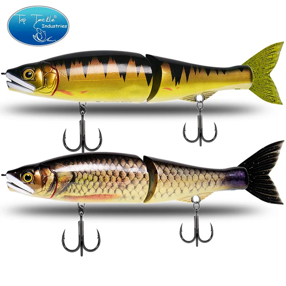 CF LURE 11.9/13.2 polliciWobbler Esche da pesca snodate Hard Glide Bait Coda morbida Galleggiante Slide Swimbait Bass Fishing Tackle