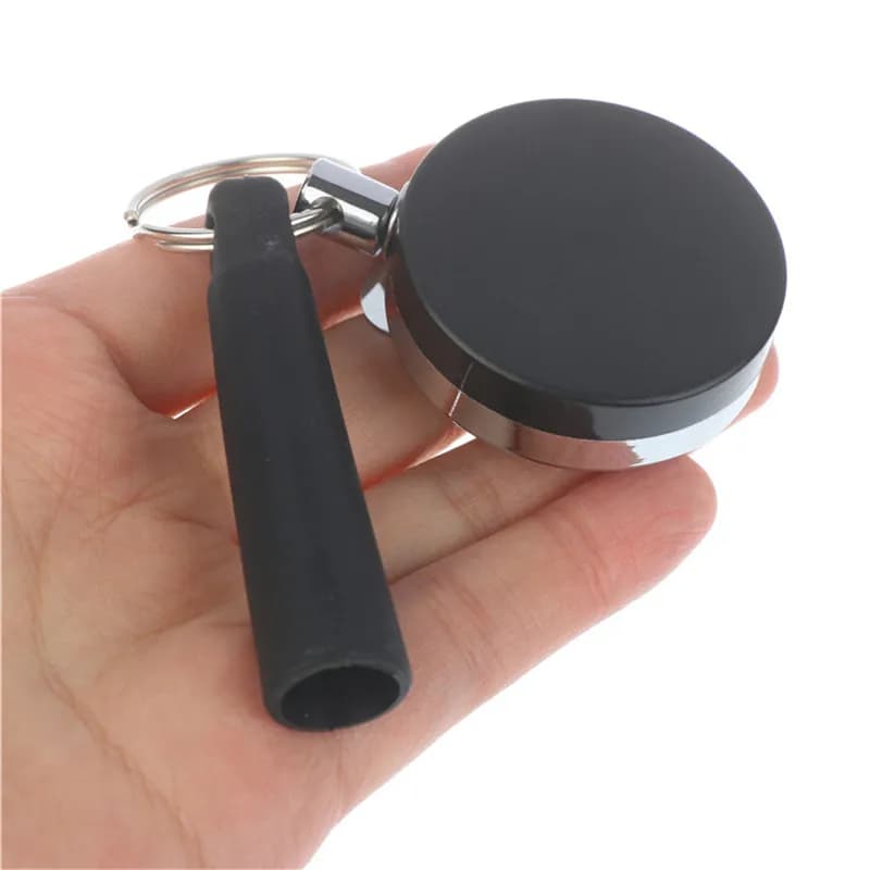 1 pz campeggio resistente retrattile penna tirare titolare bobina carpentiere matite Anti corda perso portachiavi catena Clip da cintura
