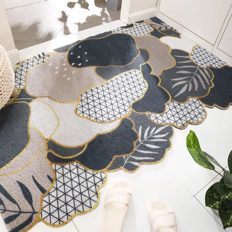 Tappetino per esterno in PVC tappeto per porta d'ingresso s tappeto per porta d'ingresso per interni tappeto grande tappeto esterno in gomma resistente impermeabile a basso profilo
