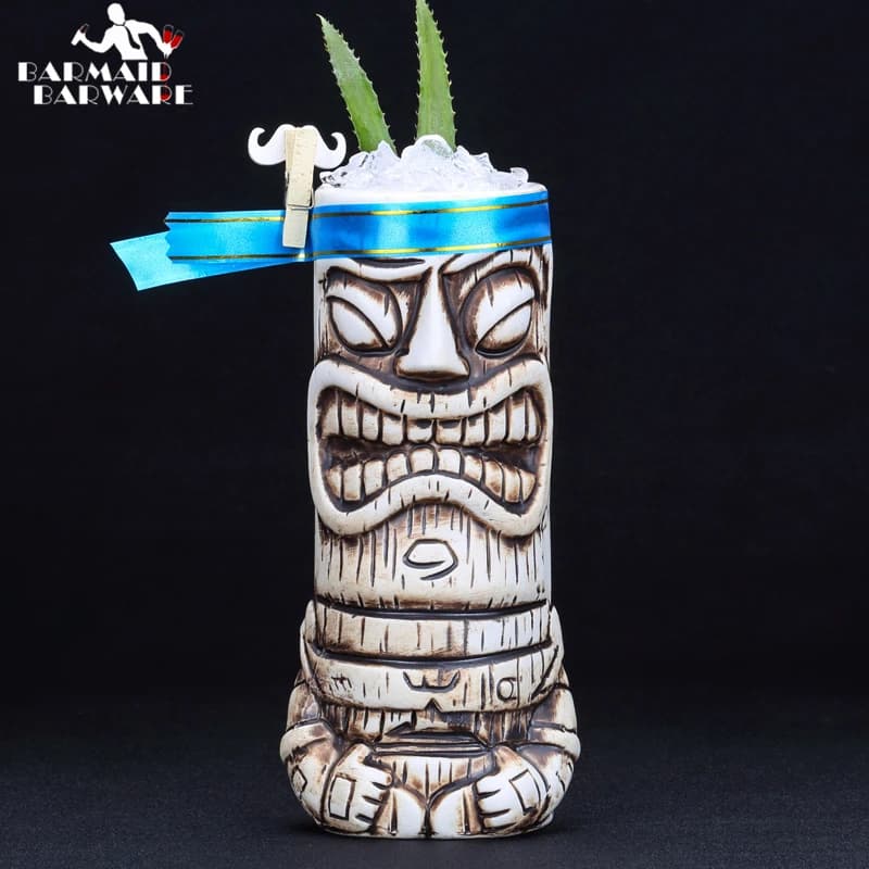 Tazza Tiki in ceramica da 600ml strumento da Bar per tazza da vino in porcellana creativa