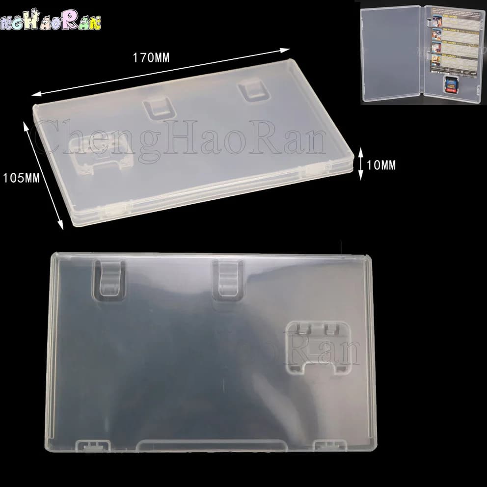 Custodia per carte da gioco da 1 pezzo custodia per cartucce trasparente Shell per Switch NS con supporto per libro per accessorio di copertura inserito