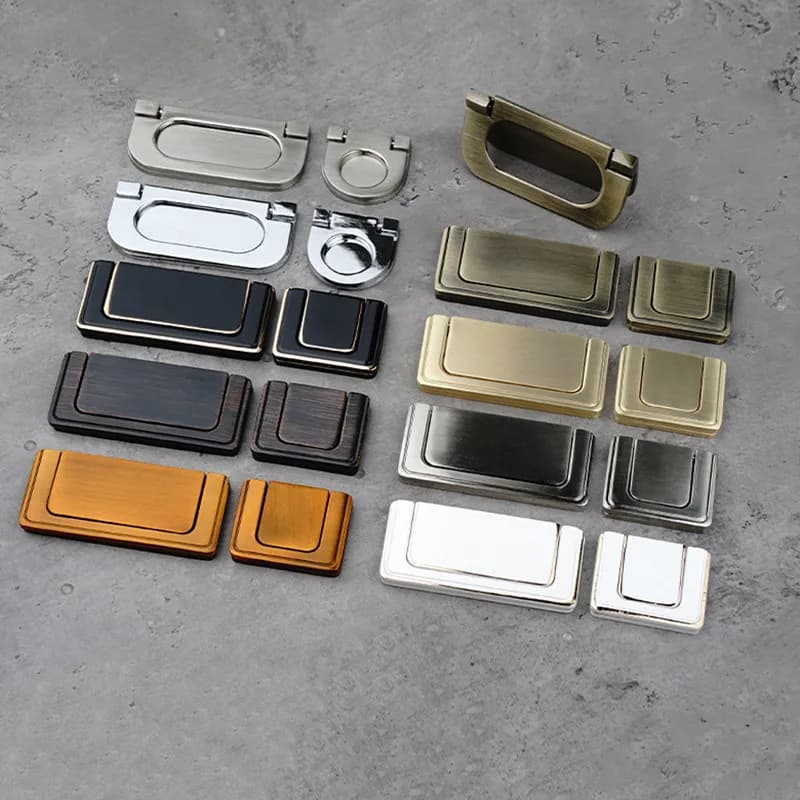 Capovolgere la cucina armadio da vino maniglia della porta Tatami armadio manopola del cassetto in lega di zinco anello per mobili nascosto decorazione della casa