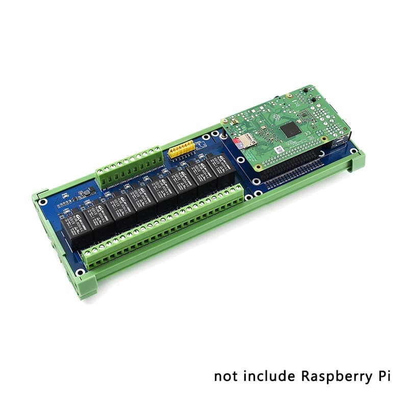 Raspberry Pi 5 / 4B 8-channel relay extension card with light indicator for RPi 5 4B 3B + 3B Zero 2 W Smart Home