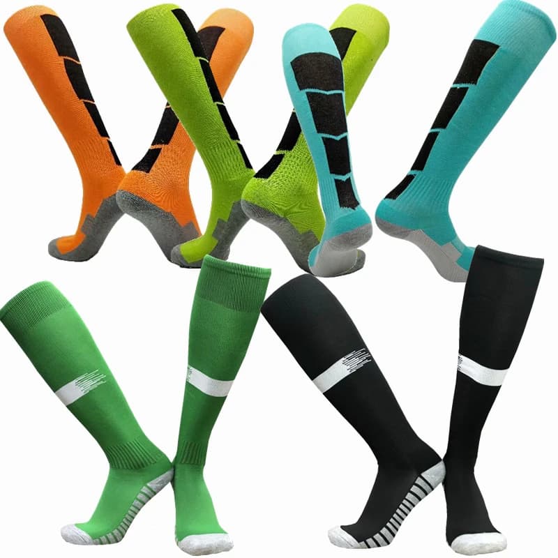 Men Women Sports Professional Football basketball Socks Knee-high Compression towel Breathable stocking Soccer Socks