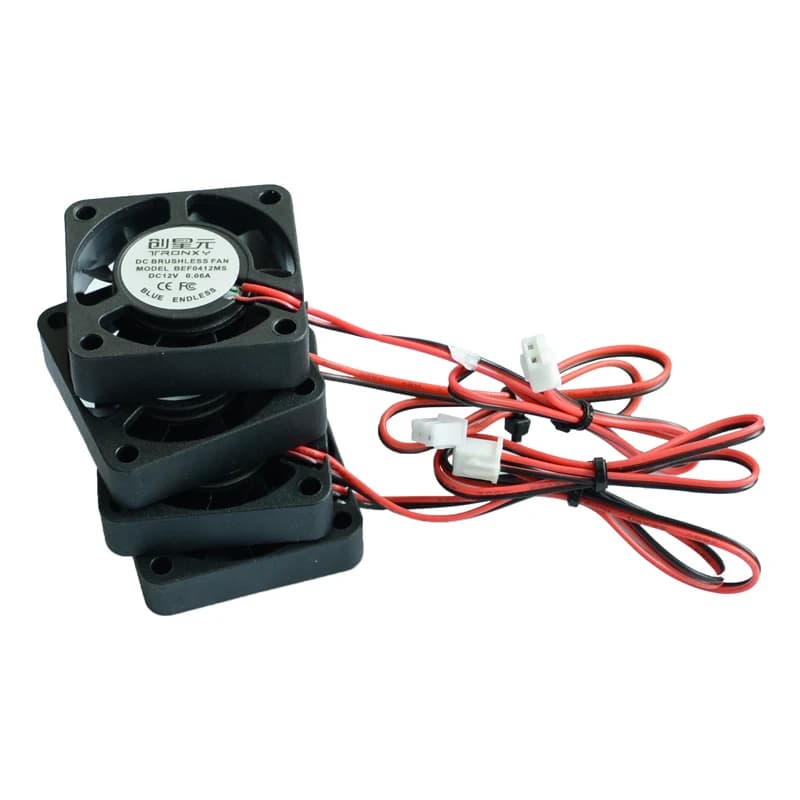 Tronxy 3D Printer Extruder Cooling Fan Size 40*40*10mm 12V 0.06A 3D Printer Part DIY Accessories