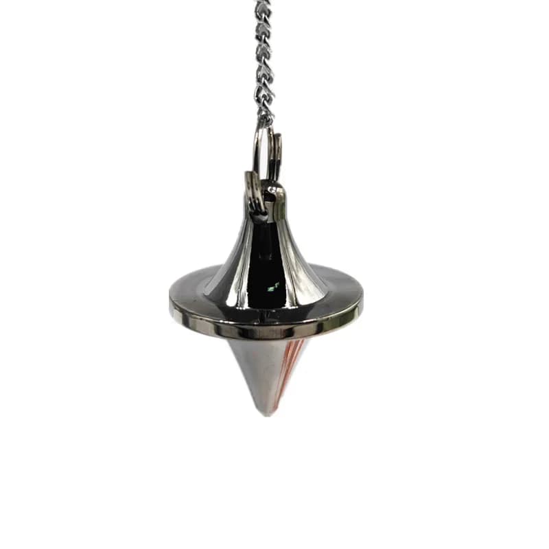 Ottone metallo pendolo divinazione collana ciondolo proiettile esagonale donna uomo Reiki Jewelr