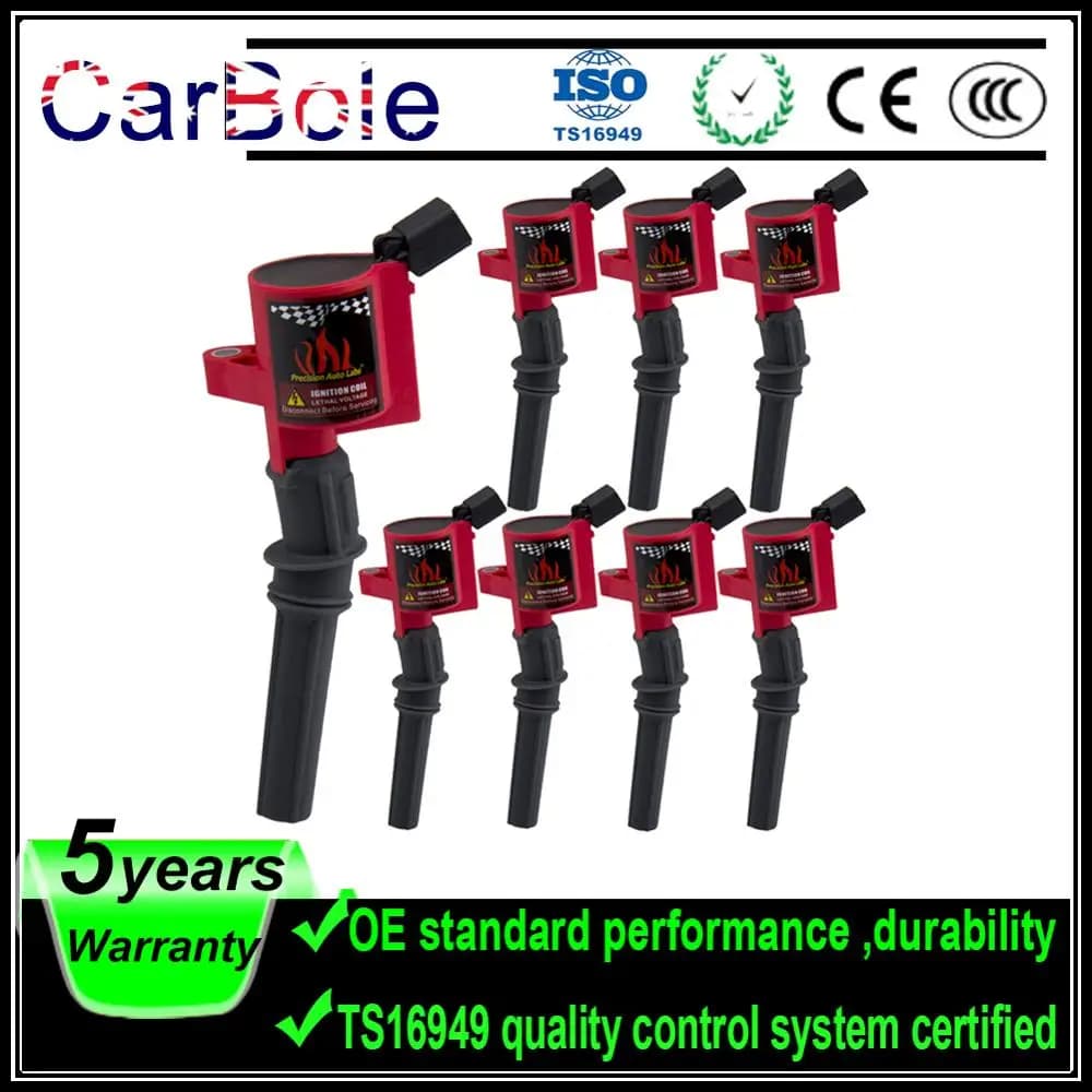 Confezione da 8 bobine di accensione curve Boot5 msd per Ford per Lincoln per Mercury 4.6L 5.4L V8 compatibili con DG508 C1454 C1417 FD503