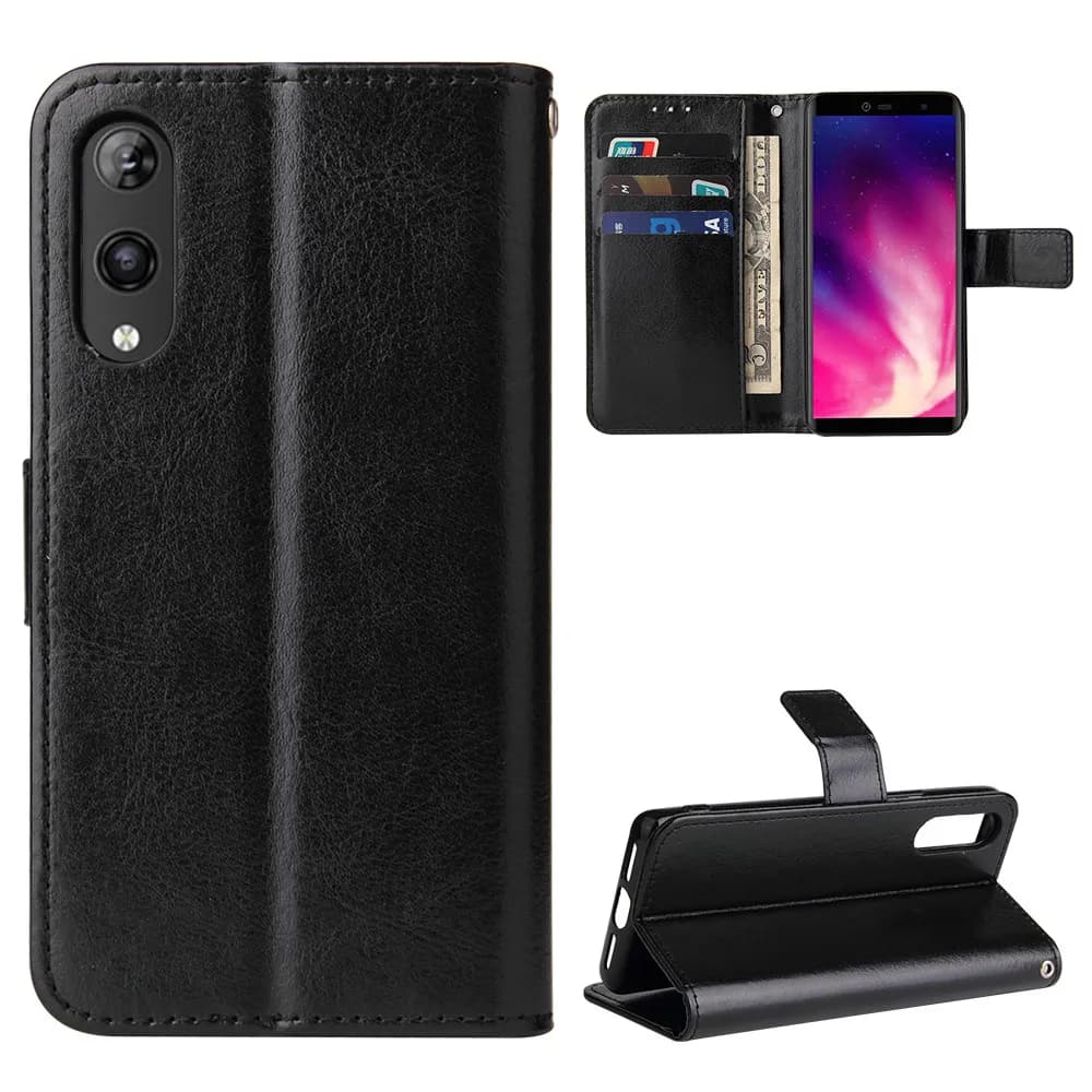 Per Rakuten Custodia a mano di lusso Flip Portafoglio in pelle PU Cordino Stand Custodia antiurto per borse per telefono Rakuten Hand 5G