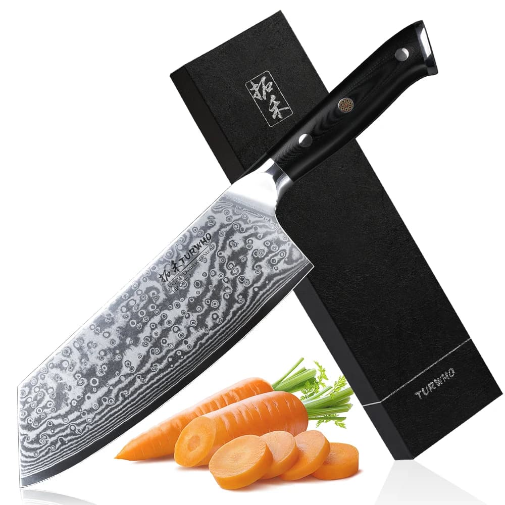7.5-inch TURWHO 67-layer damask steel VG10 Chinese kitchen knives for vegetables based on sharp meat kitchen utensils