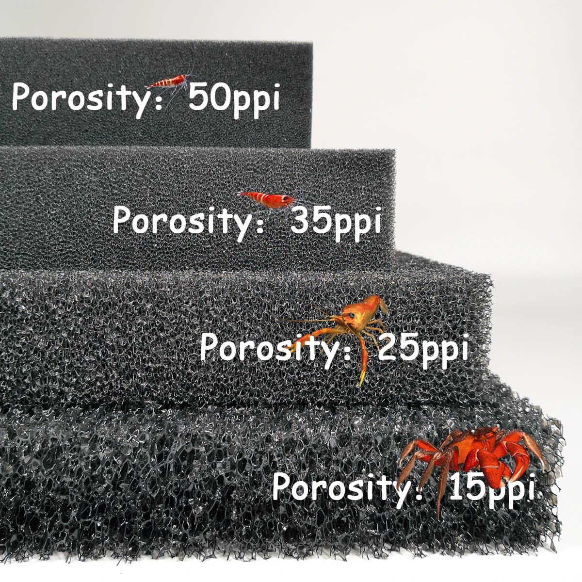 Aquarium Accessories Practical decoration Cotton sponge Biochemistry Aquarium Filter Fish Tank Pond Black sponge Foam Tank