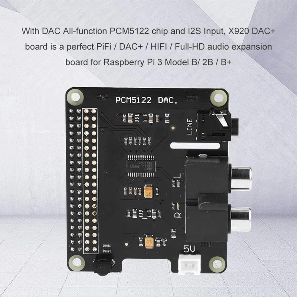 Scheda di espansione per Raspberry Pi HiFi DAC + Full-HD Audio PCM5122 Chip scheda di espansione A 24 bit per Raspberry Pi 3 modello B/2B/B +/A +