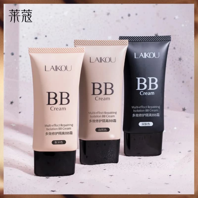 LAIKOU BB Cream Concealer Foundation Make Up Natural Dark Makeup Cosmetics Light Moisturizing Multi Sulution Blemish Balm