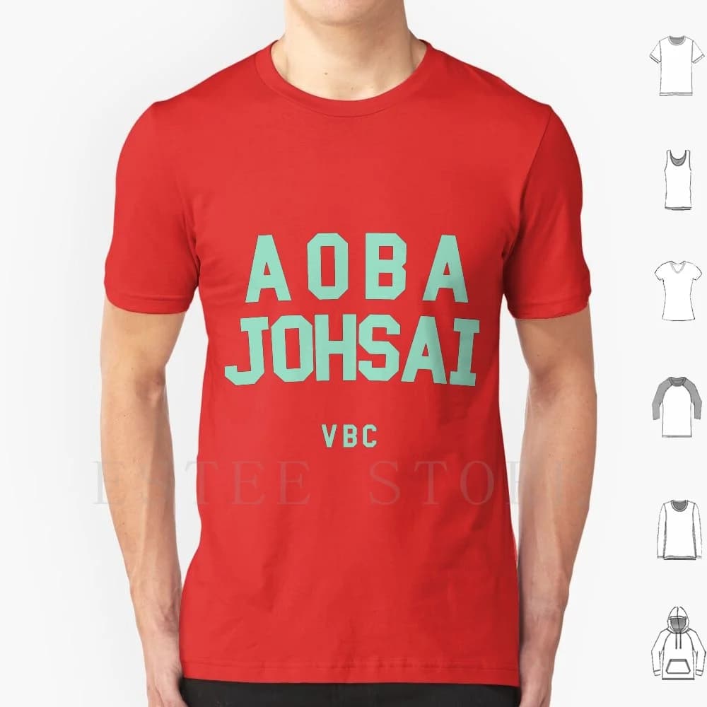 Aoba Johsai Volleyball Uniform T Shirt Men Cotton 6xl Aoba Johsai Oikawa Anime Haikyu Manga Seijoh Karasuno Oikawa