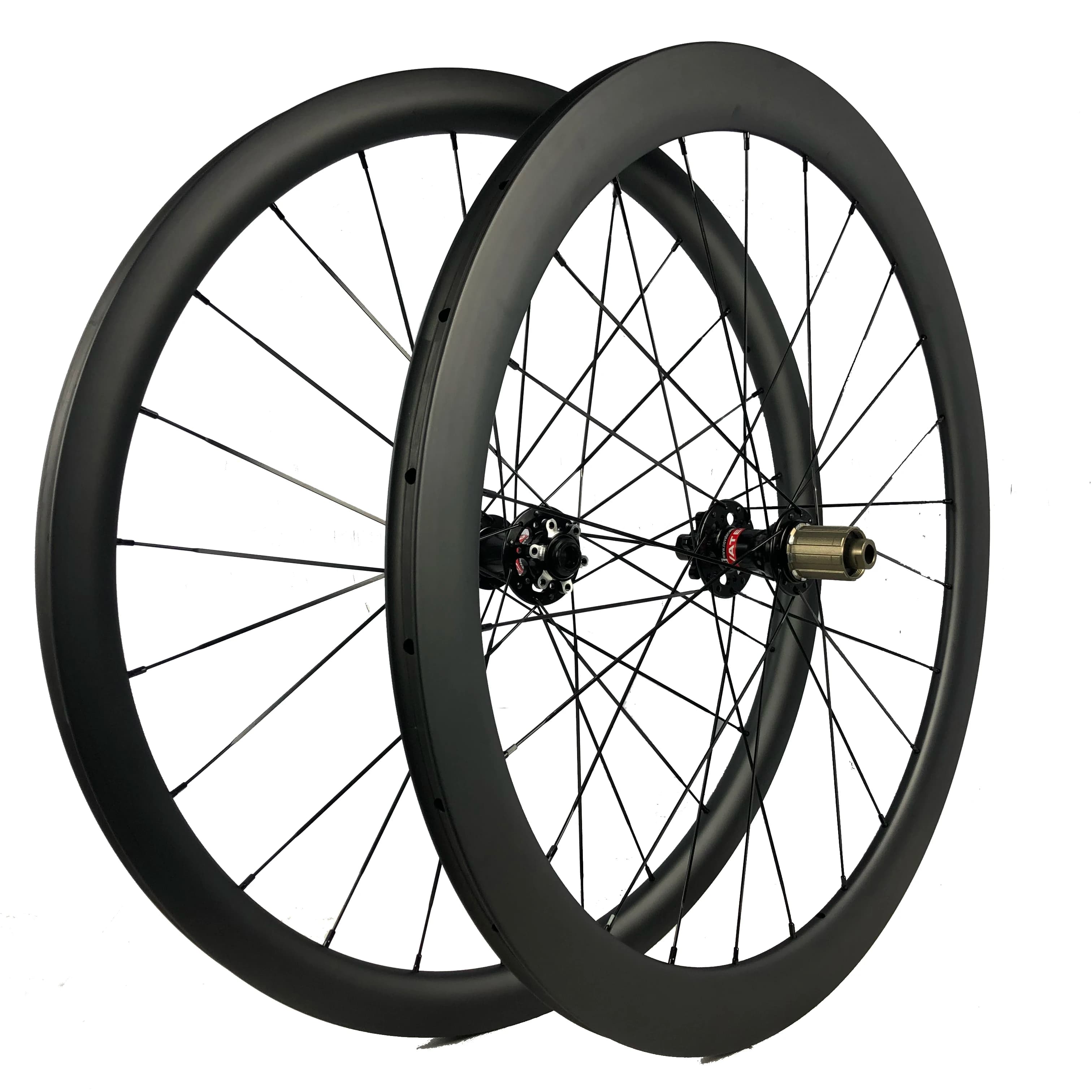 Ruote in Carbonio Leggero Miste, Resistenti, Fai-da-Te, 38 50 60 88mm, Tubolare Clincher per Bici da Strada e Ciclocross, Set Ruote con Freno a Disco, Decalcomania Personalizzata