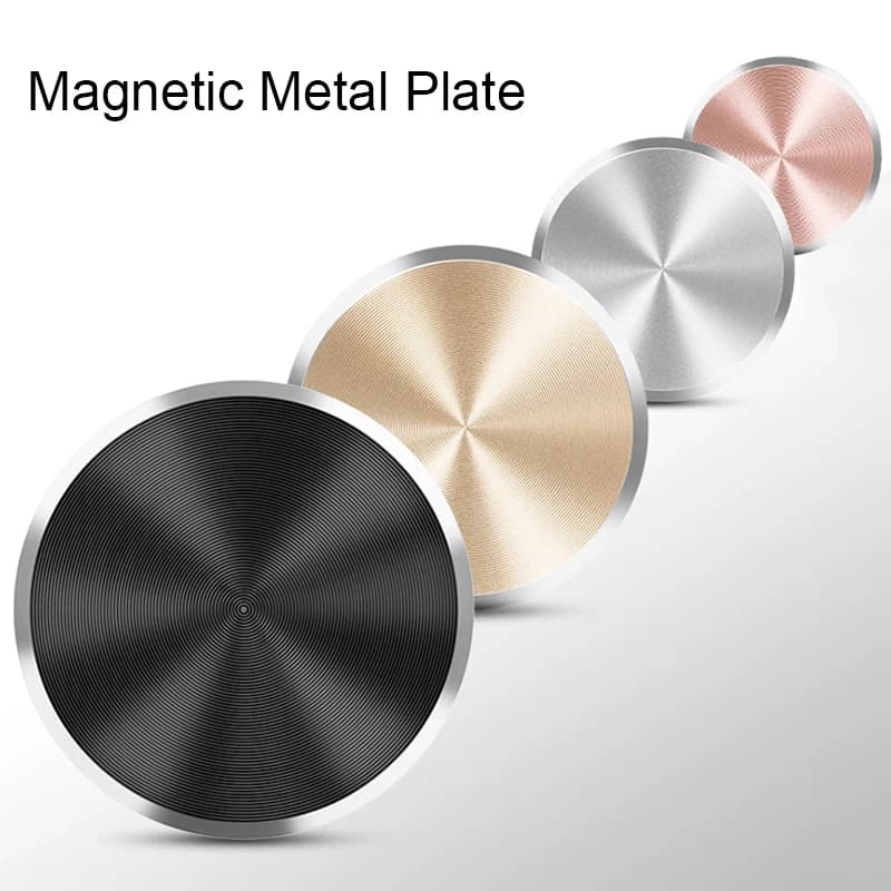 Adesivo per piastra metallica per supporto da auto magnetico universale circolare per telefono, intonaco in lamiera di ferro ultra sottile per una forte pellicola per supporto magnetico