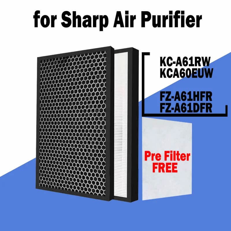 Filtro FZ-A61DFR HEPA & deodorante della sostituzione di e filtro FZ-A61MFR dell'umidificatore per il KC-A61RW affilato KCA60E del purificatore d'aria