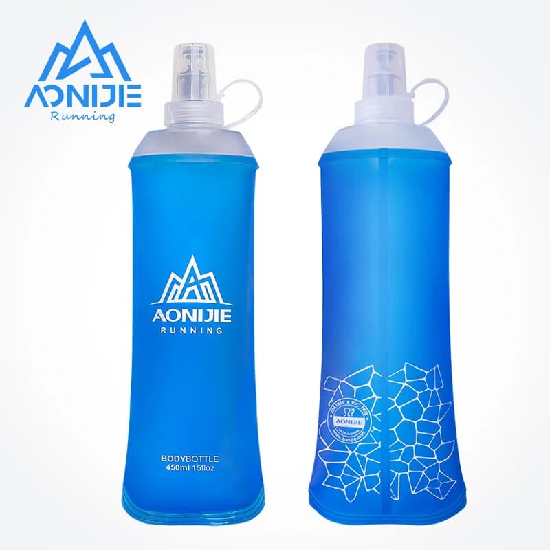 AONIJIE SD19 R450 Soft Folding Ball 450ml TPU BPA Water Bottle Free Race And Hydrating Jogging Package Waist Bag