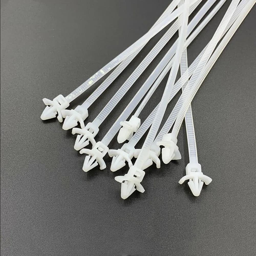 500PCS/1LOT 3*100 4*150MM White push mount Nylon Cable Ties