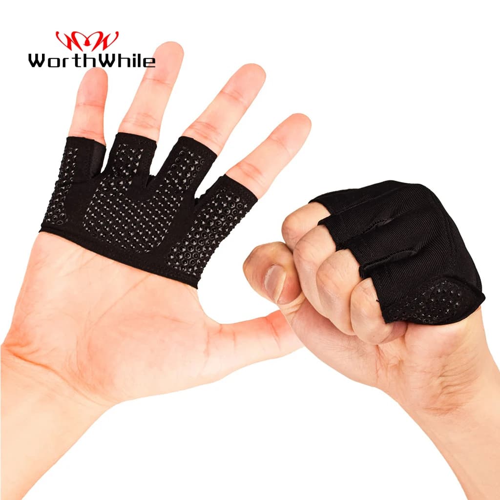 It is worth gym fitness gloves half finger man woman for crossfit exercise glove power lifting weights bodybuilding protection for hands
