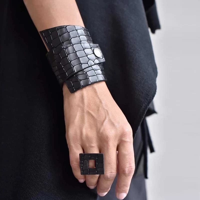 Braccialetti in pelle punk di moda Bracciale tribale etnico fatto a mano per le donne Braccialetti Pulsera Gioielli di moda Femme