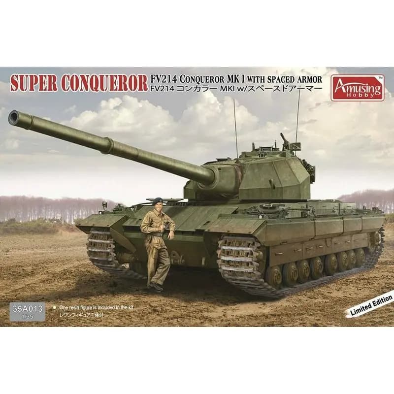Divertente Hobby 35A013 1/35 Carro pesante britannico FV214 Conqueror MK.I con armatura distanziata - Kit modello in scala