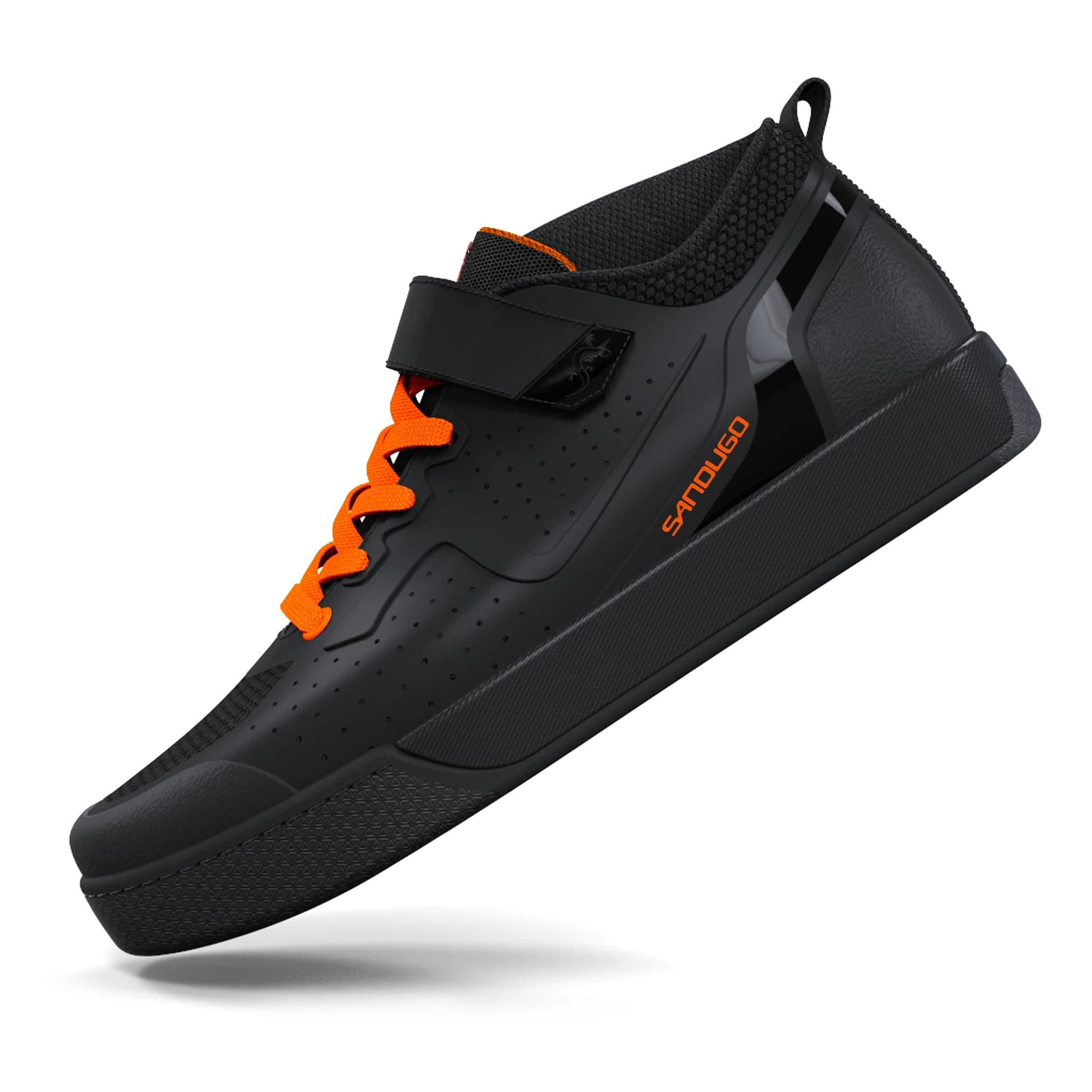Le scarpe da ciclismo Sandugo da uomo si applicano a Mountain Bike Downhill Uphill e bicicletta da interno compatibili con SPD e flatPedal