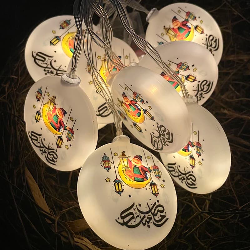 EID Mubarak luce Stella Luna Led Luci Della Stringa Ornamenti per la Decorazione Domestica 2024 Ramadan Eid Al Adha Islamico Musulmano Kareem partito