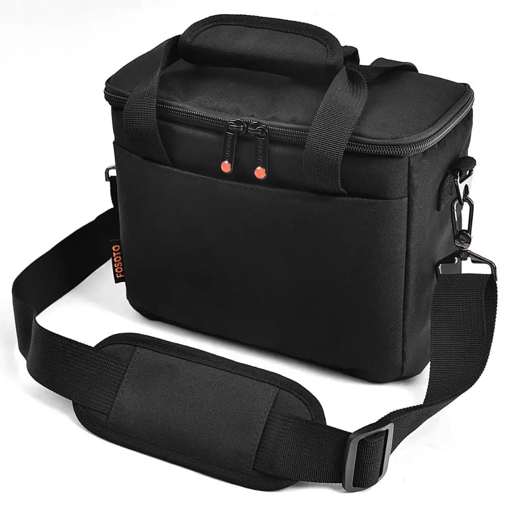 Borsa per fotocamera FOSOTO borsa a tracolla moda custodia per fotocamera impermeabile borse per foto per fotocamera Nikon Canon Sony DSLR e obiettivo
