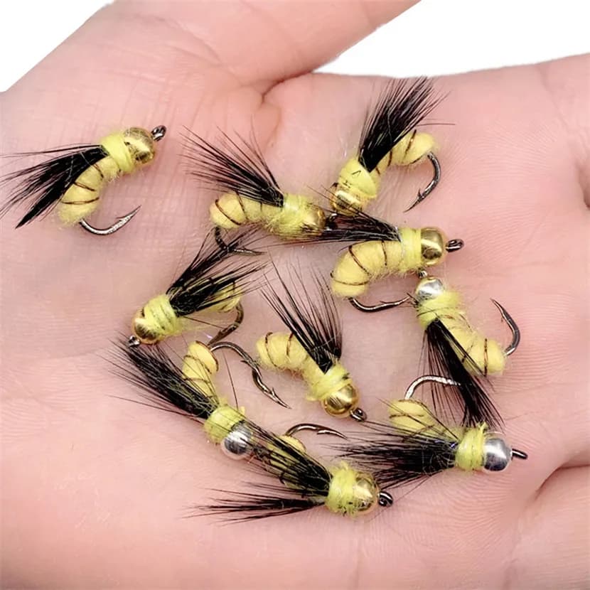 3 pezzi realistici ninfa scud mosca per la pesca alla trota esca per insetti artificiali esca simulata scud verme esca da pesca