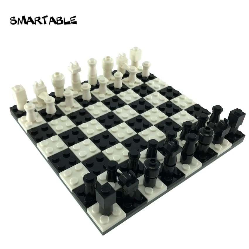 Set di scacchi iconici Smartable Parti MOC Building Blocks Set di giocattoli per bambini Educativi fai da te compatibili con le principali marche Regalo di Natale