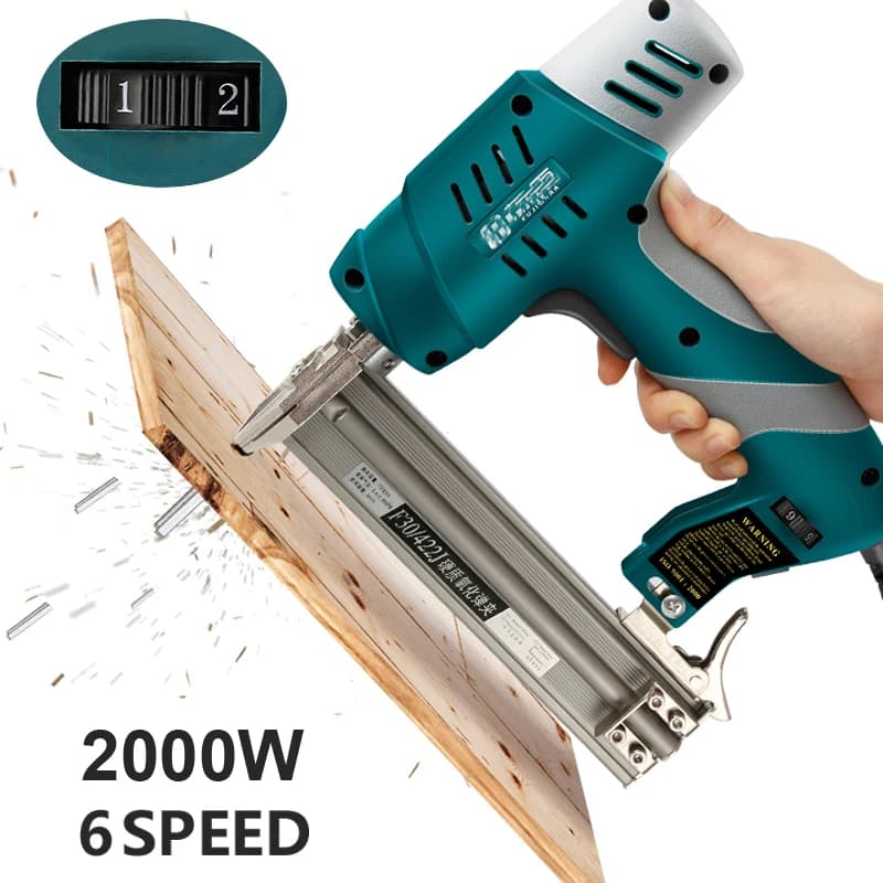 Pistola sparachiodi elettrica F30, dispositivo di eiezione chiodi/graftini monouso/bi-uso, strumento per la lavorazione del legno 2000W 220V
