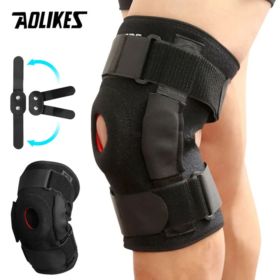AOLIKES 1PC supporto per ginocchiera per ginocchiera stabilizzatore per ginocchio regolabile cinturino per ginocchiera protezione per Patella protezione artritica ortopedica
