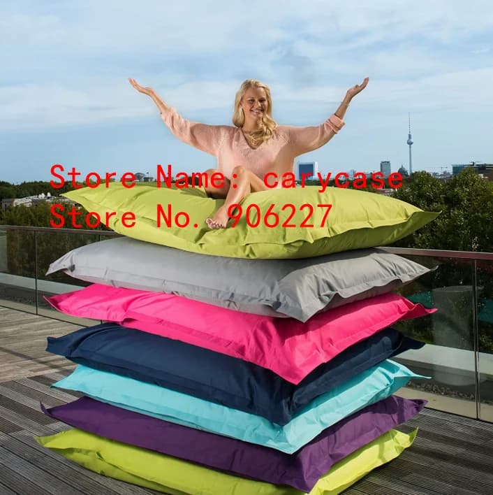 Water-resistant floating pool sack sofa for indoor and outdoor, only waterproof bag chair cover