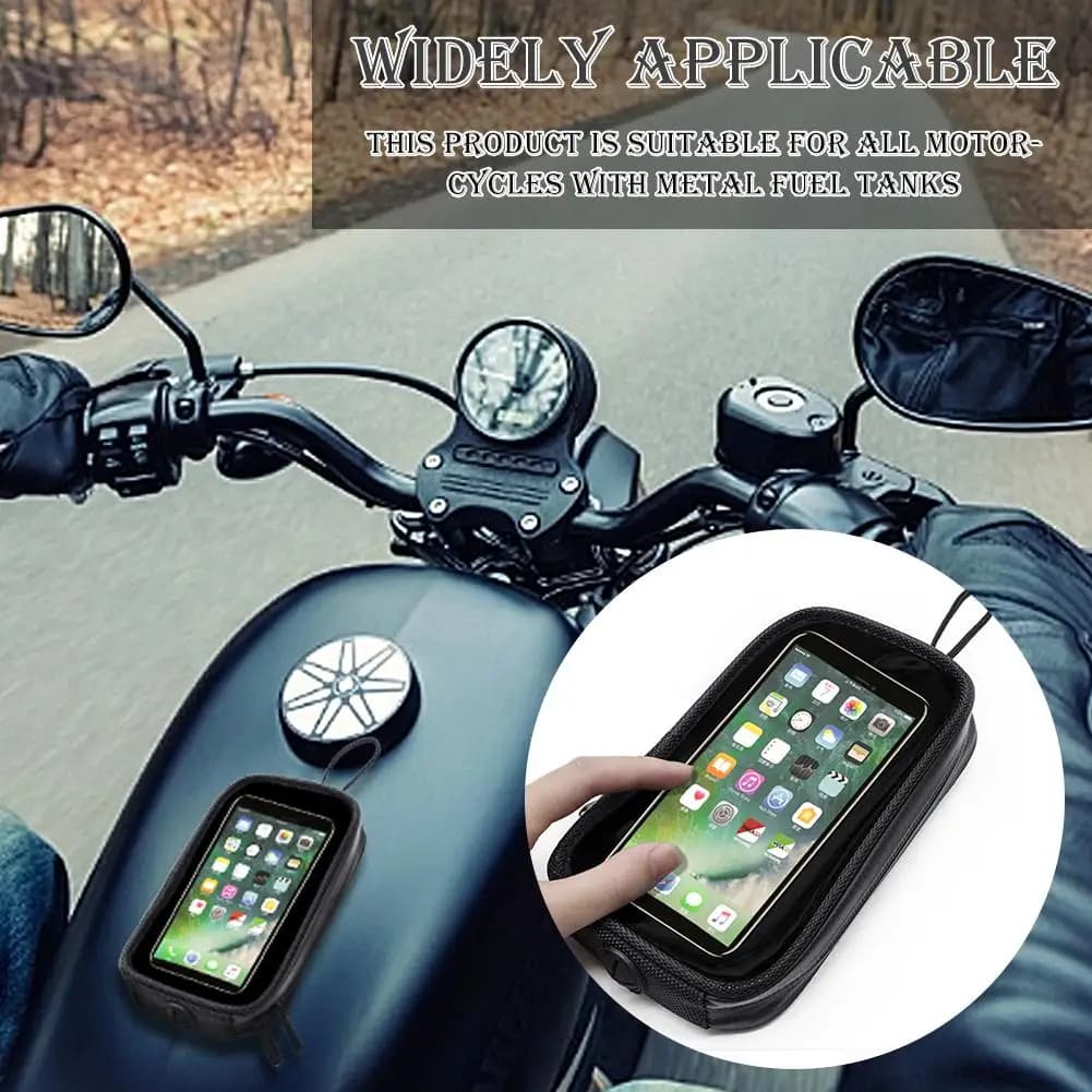 Universal Motorcycle Fuel Tank Bag With Magnetic Waterproof Moto Fuel Tank For Mobile Phone Holder Case Transparent Touch Screen