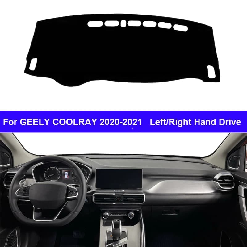 Car Dashboard Cover DashMat tappeto Cape per GEELY COOLRAY 2020 2021 Protector tappeto cuscino blocco Anti-UV Sun Ray