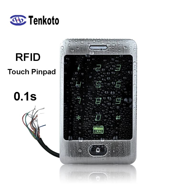 IC Metallo Impermeabile RFID Controllo Accessi Lettore di Schede ID WG Wiegand Touch Tastiera Digitale ID Apri Password Lettore NFC
