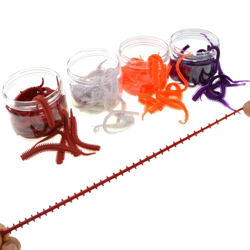 Esca per vermi da pesca super morbida 0,75 g/8,5 cm Esca per lombrichi Neried TPE Materiali rispettosi dell'ambiente Lotto 10 pezzi Vendita