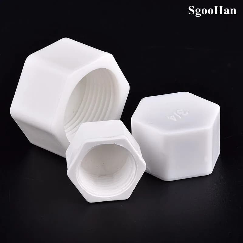 5 ~ 10 pieces PPR 1/2 "3/4" 1 "female thread hexagonal shaped tube caps plastic cap PVC pipe fittings