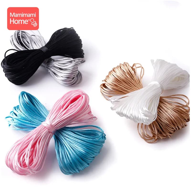 20 M/lotto Nylon Massaggiagengive Accessori Collana di Dentizione Rattail Cavo di Dentizione FAI DA TE Per Gioielli Ciondolo Cavo di Strumento Per Massaggiagengive