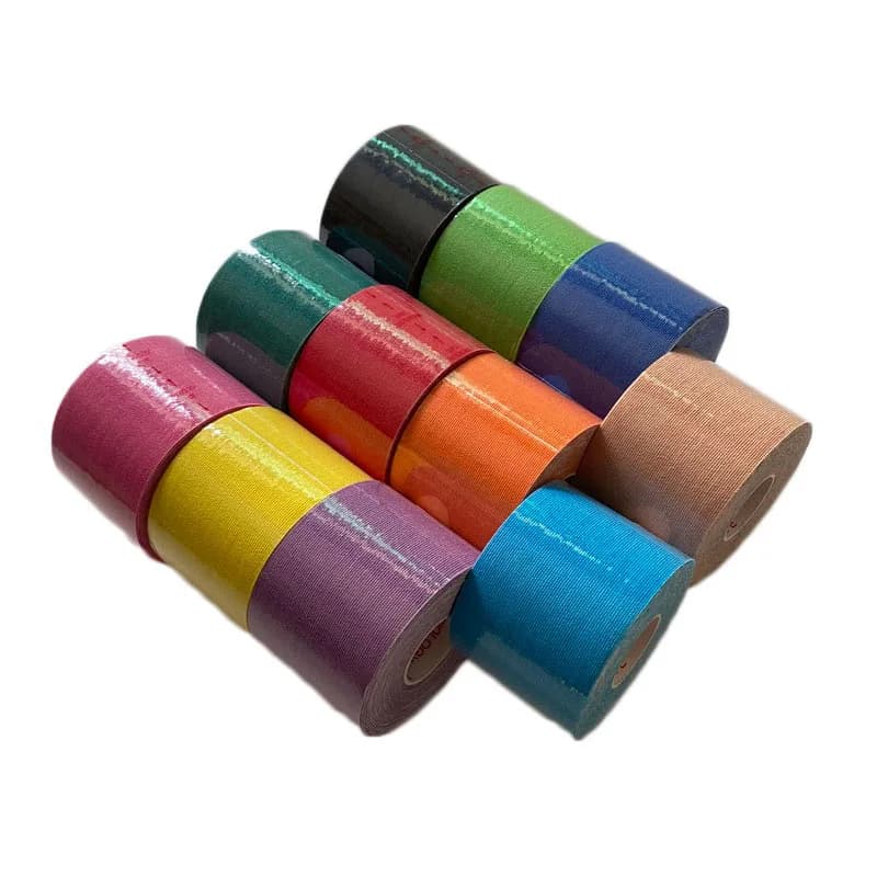 5 rotoli di Nastro kinesiologico Atletica di Recupero di Auto-adesivo Elastico Fasciatura Sport tape Per Caviglia Spalla Al Ginocchio Posteriore sollevamento del seno