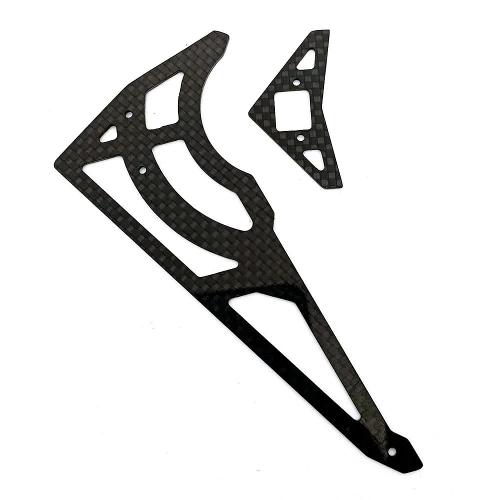 Stabilizzatore per alette orizzontali verticali in fibra di carbonio Garrt per elicottero Trex 450 PRO DFC V2 V3