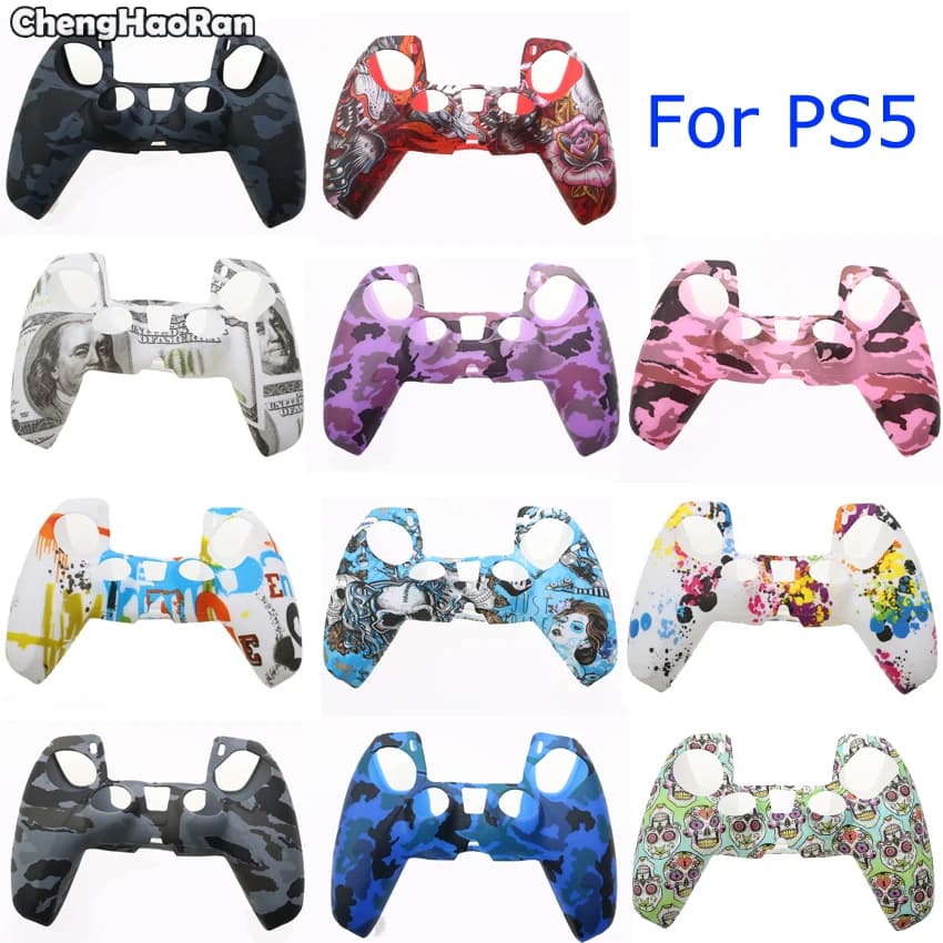 ChengHaoRan per ps5 comando custodia protettiva in silicone PlayStation 5 custodia protettiva antiscivolo accessori comando