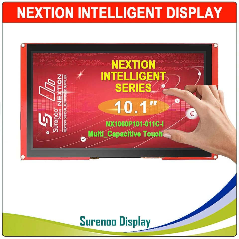 Display LCD TFT Intelligente Nextion da 10.1" NX1060P101 con Pannello Touch Resistivo/Capacitivo USART UART Seriale per Arduino
