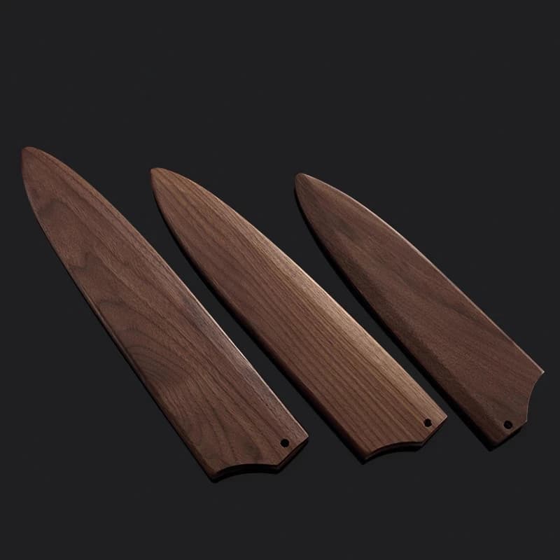 Lama in legno massello di noce guscio protettivo coltello guaina coltello da cuoco protezione speciale del coltello accessori da cucina
